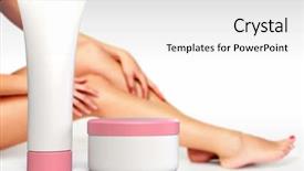  Presentation with anti parasitic - PPT layouts featuring legs and hands with anti background and a white colored foreground