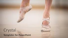  Presentation with classical - Slide set with legs-and-slippers-of-classical background and a soft green colored foreground