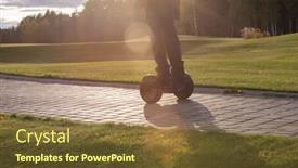  Presentation with gyroscope - Colorful slides enhanced with legs-of-contemporary-active-businessman backdrop and a tawny brown colored foreground