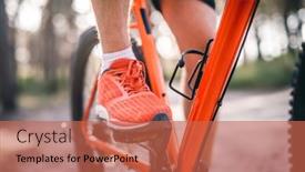  Presentation with pine forest - PPT layouts featuring legs-of-man-in-sneakers background and a red colored foreground