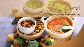  Presentation with chickpea - Amazing theme having legume-collection-bean-lentil-chickpea backdrop and a yellow colored foreground