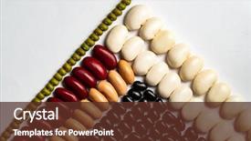  Presentation with beans legumes - Presentation theme having legumes textures red beans kidney background and a tawny brown colored foreground