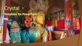  Presentation with ladakh - Cool new PPT theme with leh-india-july-8-2017 backdrop and a tawny brown colored foreground