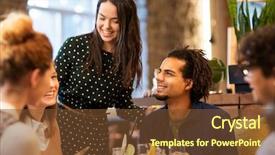  Presentation with people - Audience pleasing theme consisting of leisure and people concept - happy backdrop and a  colored foreground