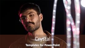  Presentation with night club - PPT theme having leisure-clubbing-and-nightlife-concept background and a tawny brown colored foreground