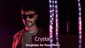  Presentation with dark night - Theme featuring leisure-clubbing-and-nightlife-concept background and a wine colored foreground