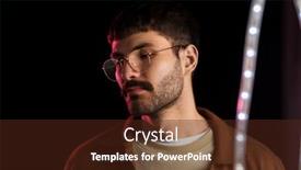  Presentation with night club - Beautiful slide deck featuring leisure-clubbing-and-nightlife-concept backdrop and a tawny brown colored foreground