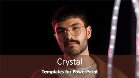  Presentation with ultra - Cool new presentation with leisure-clubbing-and-nightlife-concept backdrop and a tawny brown colored foreground