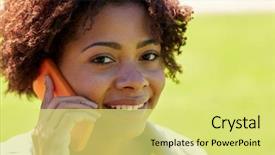  Presentation with african people - Presentation consisting of leisure concept - happy african american background and a  colored foreground