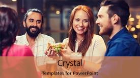  Presentation with holidays - Theme featuring leisure food and drinks people background and a  colored foreground