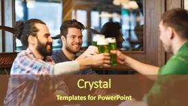  Presentation with friendship day - Colorful presentation design enhanced with friendship st patrick's day backdrop and a tawny brown colored foreground