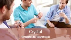  Presentation with gambling - Presentation enhanced with leisure games friendship gambling background and a coral colored foreground