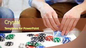  Presentation with gambling - Theme with leisure games friendship gambling background and a red colored foreground