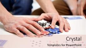  Presentation with win win - Presentation theme having leisure games gambling and entertainment background and a lemonade colored foreground