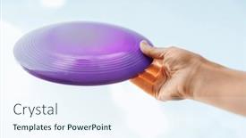  Presentation with sport - PPT theme consisting of leisure-games-toys-and-sport background and a sky blue colored foreground