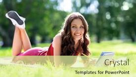  Presentation with inspiration - Cool new theme with leisure-inspiration-and-people-concept backdrop and a blonde colored foreground