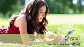  Presentation with inspiration - Slide deck having leisure-inspiration-and-people-concept background and a soft green colored foreground