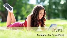  Presentation with inspiration - Slide set consisting of leisure-inspiration-and-people-concept background and a blonde colored foreground