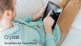  Presentation with learning technology - Audience pleasing presentation design consisting of small white egret from behind in shallow water mud bank essex england uk backdrop and a tawny brown colored foreground