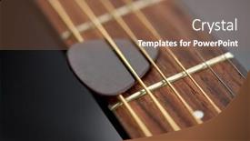  Presentation with music instruments - Slide deck enhanced with leisure-music-and-musical-instruments background and a coral colored foreground