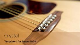  Presentation with music instruments - Amazing slide deck having leisure-music-and-musical-instruments backdrop and a gold colored foreground