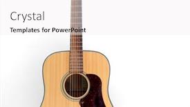  Presentation with music instruments - Presentation theme having leisure-music-and-musical-instruments background and a white colored foreground