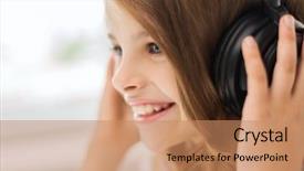  Presentation with new home - Colorful presentation theme enhanced with leisure new technology and music backdrop and a coral colored foreground