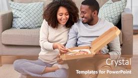  Presentation with african people - Audience pleasing PPT layouts consisting of leisure-people-and-food-concept backdrop and a coral colored foreground