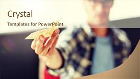  Presentation with payment - Colorful slide deck enhanced with leisure people payment and finance backdrop and a cream colored foreground