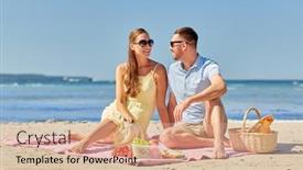  Presentation with relationships - PPT theme enhanced with leisure-relationships-and-people-concept background and a coral colored foreground