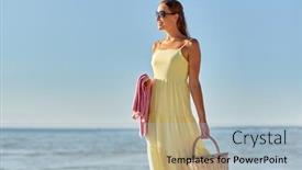  Presentation with relationships - Presentation design featuring leisure-relationships-and-people-concept background and a light blue colored foreground