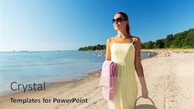  Presentation with relationships - Presentation theme featuring leisure-relationships-and-people-concept background and a soft green colored foreground