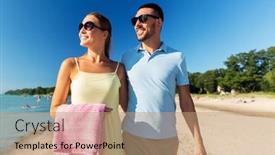  Presentation with relationships - Presentation consisting of leisure-relationships-and-people-concept background and a coral colored foreground