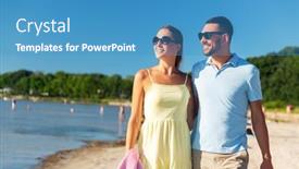  Presentation with relationships - Beautiful slide deck featuring leisure-relationships-and-people-concept backdrop and a teal colored foreground