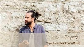  Presentation with communication - Theme with leisure-technology-communication-and-people background and a  colored foreground