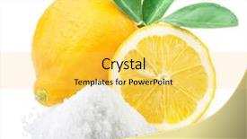  Presentation with acid - PPT theme having lemon acid and lemon fruits background and a yellow colored foreground
