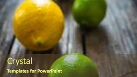  Presentation with lemon lime - Colorful presentation enhanced with lemon-and-lime-on-wooden backdrop and a tawny brown colored foreground