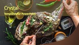  Presentation with temperature sensor - Amazing slide deck having lemon baking with a temperature backdrop and a tawny brown colored foreground