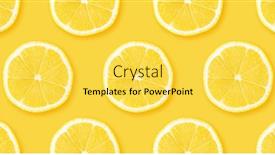  Presentation with citrus - Amazing presentation theme having lemon-citrus-slices-seamless-backdrop backdrop and a yellow colored foreground