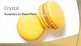  Presentation with flavor - Slide deck consisting of lemon-flavor-macarons-top-view background and a white colored foreground