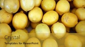  Presentation with lemon - Presentation featuring lemon-fresh-picked-lemon-lemons background and a gold colored foreground