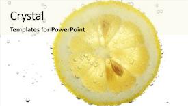  Presentation with lemon - Beautiful PPT layouts featuring lemon in the water backdrop and a blonde colored foreground