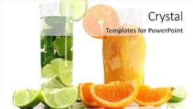  Presentation with fresh water splash green apple isolated white - Beautiful theme featuring lemon juice - fresh drinks isolated on white backdrop and a white colored foreground