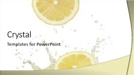  Presentation with juice - Slide deck with lemon juice background and a white colored foreground