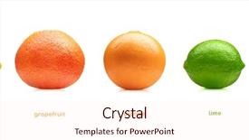  Presentation with orange lime - Presentation theme with lemon lime orange mandarin grapefruit background and a lemonade colored foreground