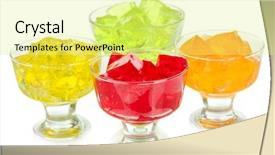  Presentation with lemon lime - Audience pleasing theme consisting of lemon lime party - tasty jelly cubes in bowls backdrop and a blonde colored foreground