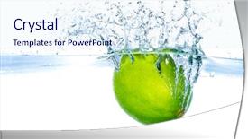  Presentation with lemon lime - Audience pleasing PPT theme consisting of lemon lime water - closeup of colorful easter eggs backdrop and a sky blue colored foreground