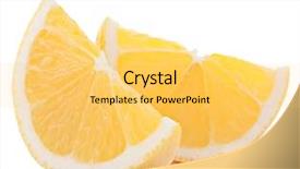  Presentation with citrus - Amazing slide set having lemon or citron citrus fruit backdrop and a yellow colored foreground