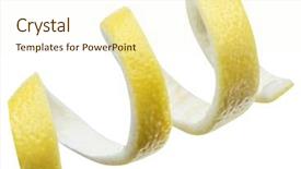  Presentation with film black and white - Presentation theme enhanced with lemon peel or lemon twist background and a  colored foreground
