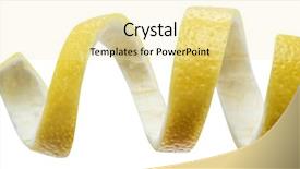  Presentation with lemon - Audience pleasing PPT layouts consisting of lemon peel or lemon twist backdrop and a blonde colored foreground